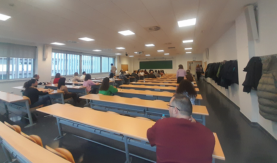 Foto de archivo de aspirantes a celadores en una anterior convocatoria del SAS. 